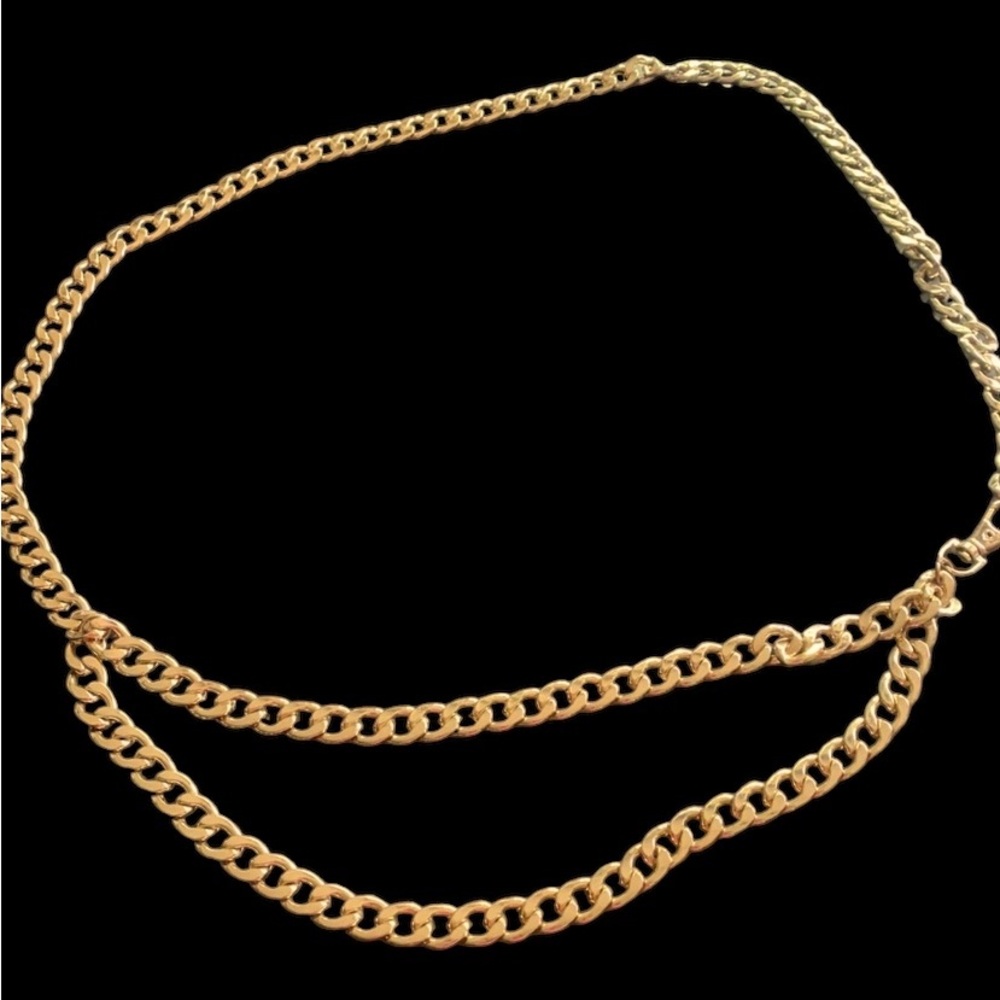 Anne Klein Gold chain link belt
